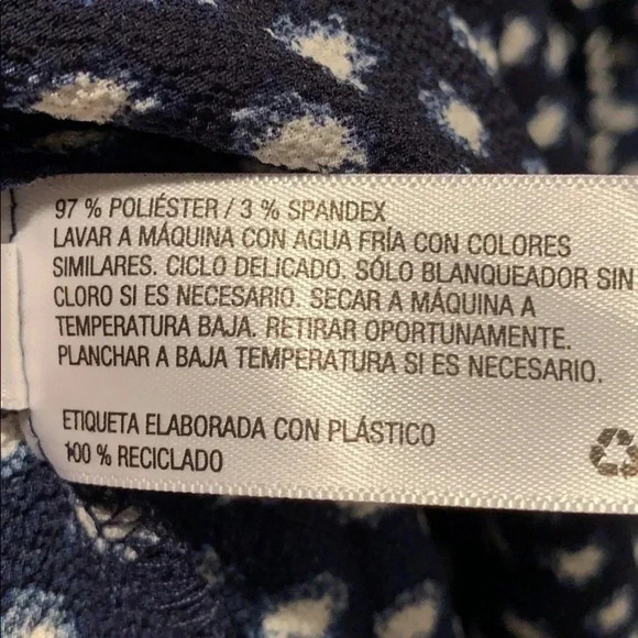 Ava & Viv Top Navy Polka Dot Balloon Sleeve Size 4X New - Picture 9 of 12